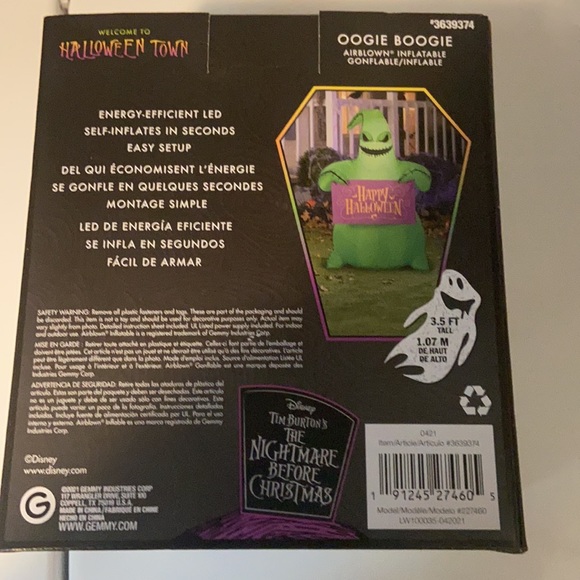 OOGIE BOOGIE inflatable - Picture 3 of 4